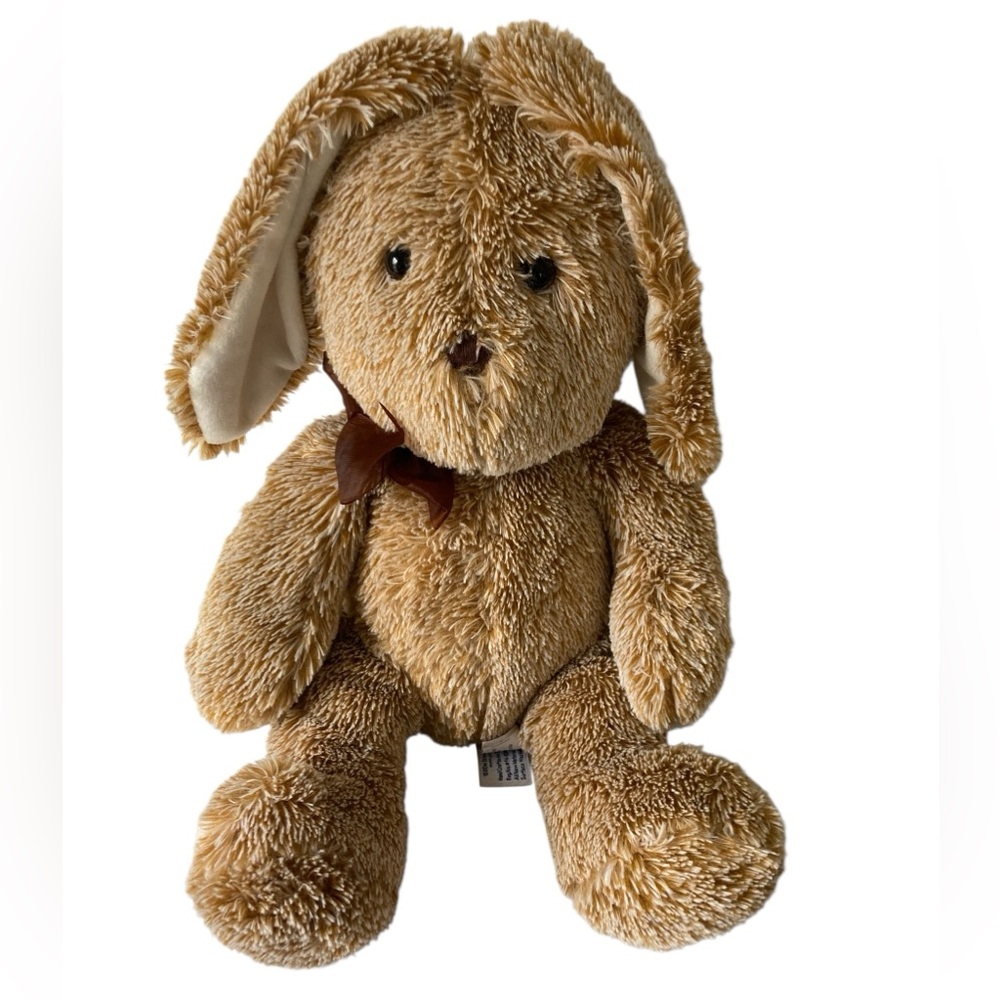 Beverly Hills Teddy Bear Co Bunny Rabbit 14” Stuffed Plush Frosted Brown